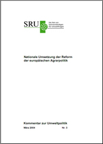 Cover Kommentar zur Umweltpolitik Nr. 3 Nationale Umsetzung der Reform der europäischen Agrarpolitik (verweist auf: Nationale Umsetzung der Reform der europäischen Agrarpolitik)