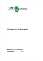 Cover Kommentar zur Umweltpolitik Nr. 6  Klimaschutz in der Finanzkrise Cover (verweist auf: Klimaschutz in der Finanzkrise)