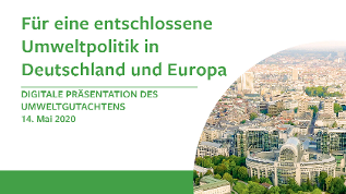 Cover Digitale Vorstellung des Umweltgutachtens 2020 (verweist auf: Umweltgutachten 2020: Für eine entschlossene Umweltpolitik in Deutschland und Europa)