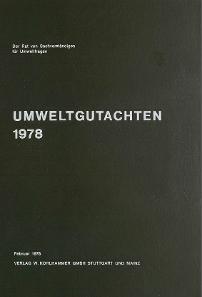 Cover SRU-Umweltgutachten 1978 Cover SRU-Umweltgutachten 1978