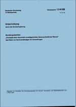 Cover Sondergutachten Konzepte einer dauerhaft umweltgerechten Nutzung ländlicher Räume (verweist auf: Konzepte einer dauerhaft-umweltgerechten Nutzung ländlicher Räume - Kurzfassung)