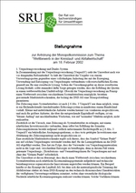 Cover Stellungnahme zur Anhörung der Monopolkommission zum Thema „Wettbewerb in der Kreislauf- und Abfallwirtschaft“, (verweist auf: Stellungnahme zur Anhörung der Monopolkommission zum Thema „Wettbewerb in der Kreislauf- und Abfallwirtschaft)