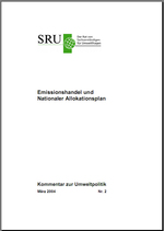 Cover Kommentar zur Umweltpolitik Nr. 2 Emissionshandel und Nationaler Allokationsplan (verweist auf: Emissionshandel und Nationaler Allokationsplan)