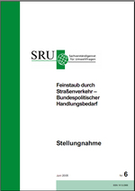 Cover Feinstaub durch Straßenverkehr (verweist auf: Feinstaub durch Straßenverkehr - Bundespolitischer Handlungsbedarf)