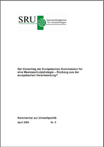 verweist auf: Der Vorschlag der Europäischen Kommission für eine Meeresschutzstrategie- Rückzug aus der europäischen Verantwortung? CoverKommentar zur Umweltpolitik Nr. 5 Der Vorschlag der Europäischen Kommission für eine Meeresschutzstrategie- Rückzug aus der europäischen Verantwortung? (verweist auf: Der Vorschlag der Europäischen Kommission für eine Meeresschutzstrategie- Rückzug aus der europäischen Verantwortung?)