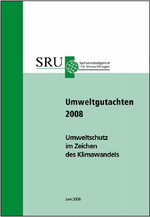 Cover Umweltgutachten 2008 (verweist auf: Umweltgutachten 2008 - Umweltschutz im Zeichen des Klimawandels)
