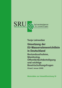Cover Materialien zur Umweltforschung 39 Cover Materialien zur Umweltforschung 39