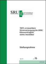 verweist auf: 100% erneuerbare Stromversorgung bis 2050: klimaverträglich, sicher, bezahlbar Titelseite AS 15 (verweist auf: 100% erneuerbare Stromversorgung bis 2050: klimaverträglich, sicher, bezahlbar)
