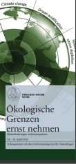 verweist auf: Veranstaltungsflyer : Ökologische Grenzen ernst nehmen Cover Flyer Ökologische Grenzen ernst nehmen (verweist auf: Veranstaltungsflyer : Ökologische Grenzen ernst nehmen)