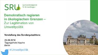 verweist auf: Vortragsfolien "Demokratisch regieren in ökologischen Grenzen - Zur Legitimation von Umweltpolitik" Titelblatt Präsentationsfolien Demokratisch regieren in ökologischen Grenzen - Zur Legitimation von Umweltpolitik (verweist auf: Vortragsfolien "Demokratisch regieren in ökologischen Grenzen - Zur Legitimation von Umweltpolitik")