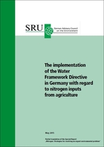 Cover "The implementation of the Water Framework Directive in Germany with regard to nitrogen inputs from agriculture" (refer to: "The implementation of the Water Framework Directive in Germany with regard to nitrogen inputs from agriculture")